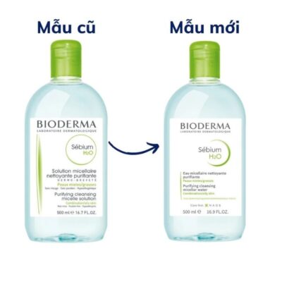 Nước Tẩy Trang Bioderma Màu Xanh Sébium H2O 500ml Dành Cho Da Dầu & Hỗn Hợp - 3401575645851