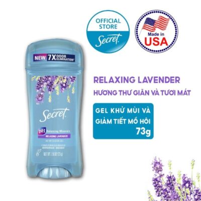 Lăn Khử Mùi Secret Giảm Tiết Mồ Hôi Hương Lavender Dễ Chịu 73g - Lăn Khử Mùi Cho Nữ - 037000204688